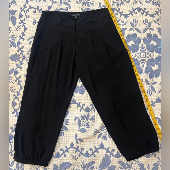 Eileen Fisher 100% Silk Pleated Ankle Pants - Picture 8 of 12